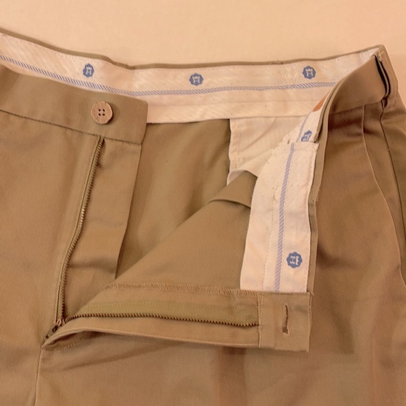 Haggar Dark Tan Twill Classic Fit Dress Pants 42 x 30 - Picture 5 of 13